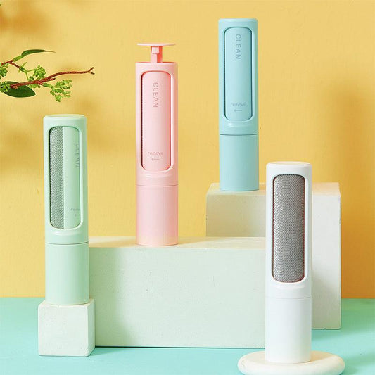 2-In-1 Pet Hair Remover: Portable Self-Cleaning Brush For Effortless